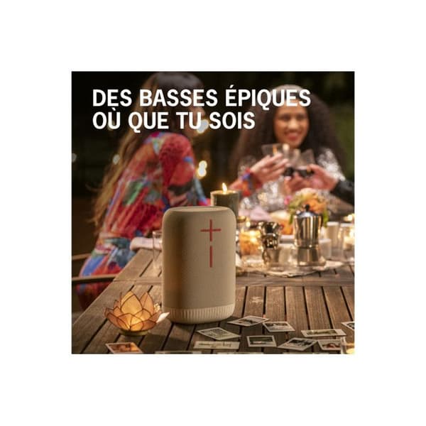 Bluetooth-högtalare - Ultimate Ears - Epicboom - Vit - Batteritid 17h - Vattentät IP67