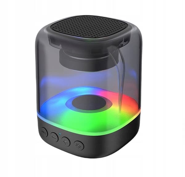 TRÅDLÖS BLUETOOTH-HÖGTALARE BOMBOX BÄRBAR TRANSPARANT