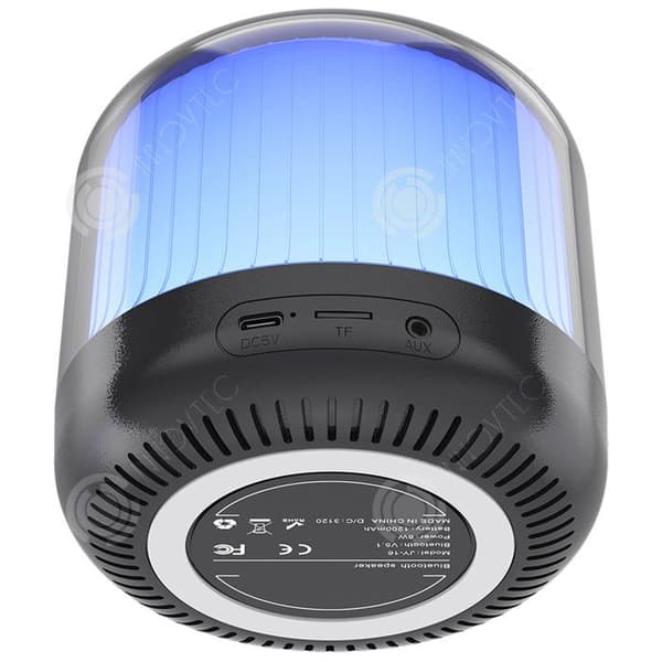 INN Bluetooth Speaker Mini Desktop Subwoofer med Ambient Light Speaker Gift Färgglada ljuseffekter
