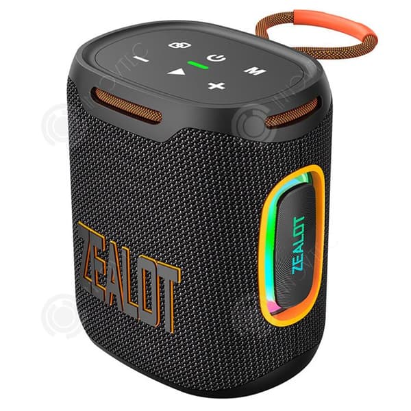 INN Bluetooth-högtalare 6000mAh 25W IPX6 bluetooth 5.4 bärbar stereohögtalare för utomhusbruk med ljuseffekt