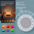 Miniatyrbild 2 av 4: INN Bluetooth-högtalare 1800mAh bluetooth 5.2 vitt brus sömnassistent variabel intensitet med 5 hastigheter 16 naturliga ljud högtalare