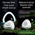 Miniatyrbild 4 av 4: INN Bluetooth-högtalare 1500mAh mini bluetooth sömnassistent med vitt brus 8 ljusfärger 10 lägen för vitt brus