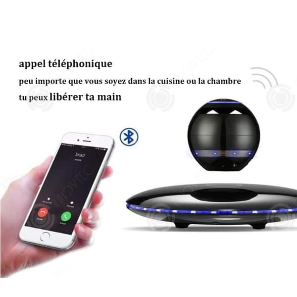 INN Magnetic Lift Speaker 360 graders rotation och trådlös Bluetooth 4.0 LED flytande högtalare med mikrofon och