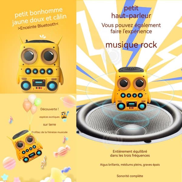 INN Cartoon Owl Bluetooth-högtalare Silikon Trådlös Bärbar Vattentät Stereo Bluetooth-högtalare Barnpresenter