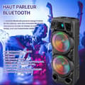 Miniatyrbild 2 av 4: INN Bluetooth-högtalare 30W 4500mAh Bärbar högtalare med ljusuppspelning USB TF-kort AUX TWS Punchy Bass för utomhusfest