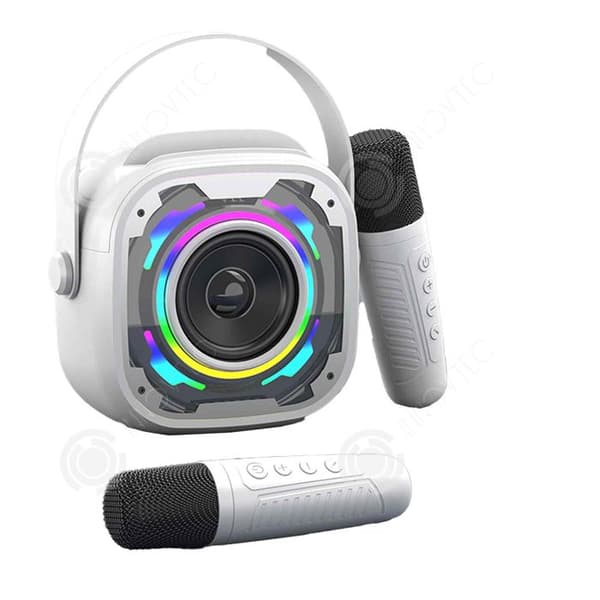 INN Bluetooth Speaker 5.3 Colorful Ambient Lighting Effects Håller mobiltelefon Surround Sound Megafon Kraftfull högtalare