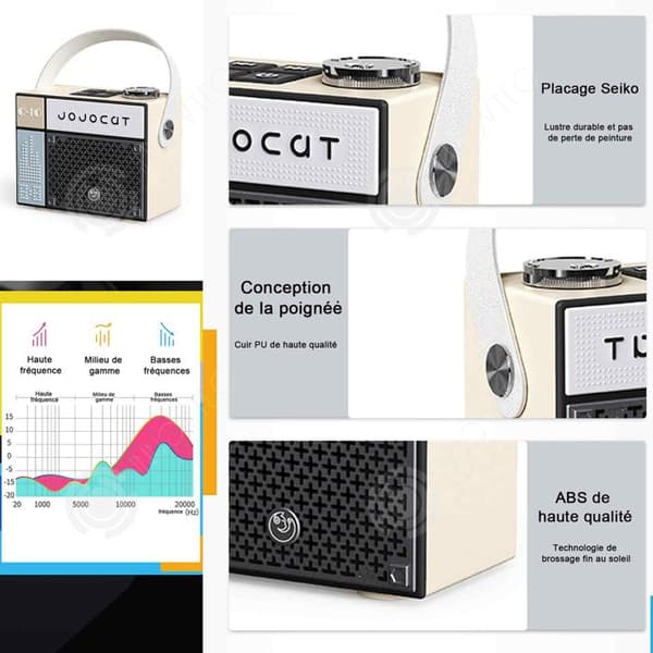 INN Bluetooth-högtalare 800 mAh 10,6x5,4x8,4 cm liten bärbar högtalare med 5 W högtalare bluetoot-högtalare för utomhusbruk hemma