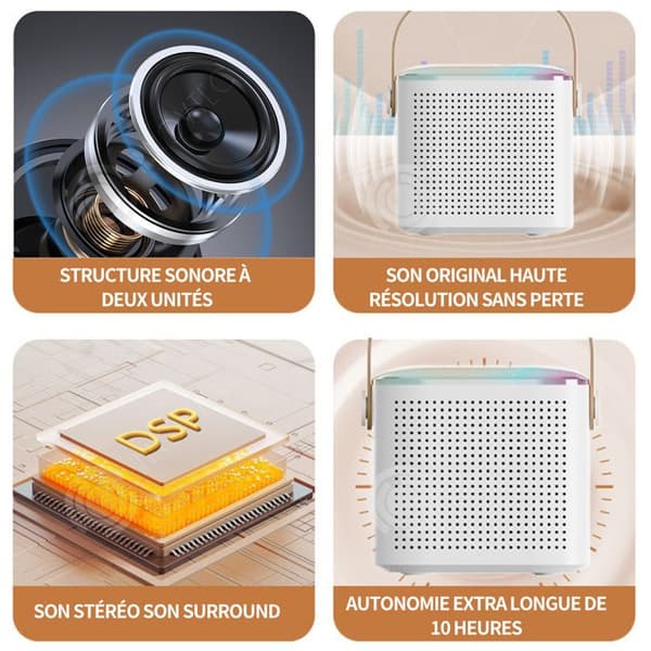 INN Bluetooth-högtalare 2000mAh Bluetooth-högtalare Bärbar Bluetooth-högtalare ansluten högtalare Vattentät Bluetooth-högtalare