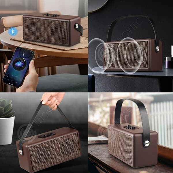 INN Bluetooth-högtalare 45000mah 16W 24,8x11,8x10cm trådlös bluetooth-stöd TF-kort och smart uppspelning