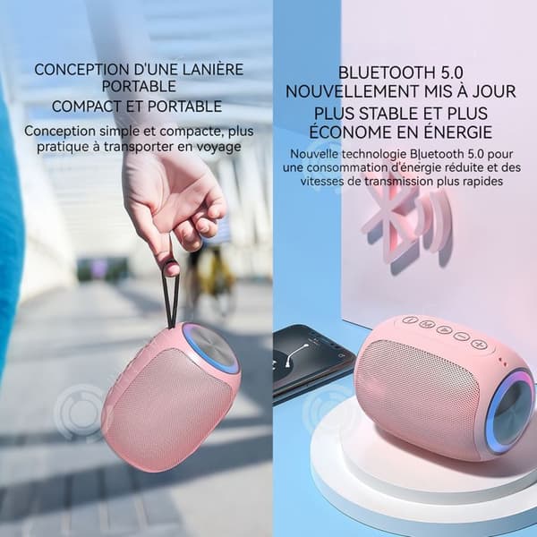 INN Minihögtalare 10 timmars speltid 10 meter effektivt avstånd Bärbar Bluetooth-högtalare bluetooth smart högtalare etan