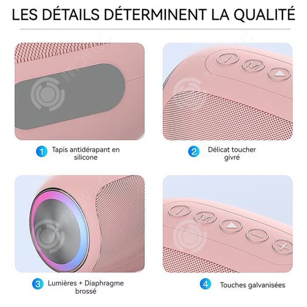 INN Minihögtalare 10 timmars speltid 10 meter effektivt avstånd Bärbar Bluetooth-högtalare bluetooth smart högtalare etan