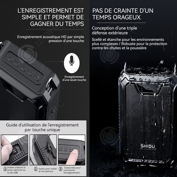 INN-högtalare 50 meter överföringsavstånd 6-8 timmar högeffekt multifunktionell utomhushögtalare batteritid