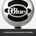 Miniatyrbild 3 av 6: Mikrofon Blå Mikrofoner Snowball USB Mic - BORSTAD ALUMINIUM