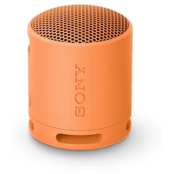 Bärbar Bluetooth-högtalare - SONY - SRS-XB100 - Batteritid 16h - Vattentålig IP67 - Kraftfullt ljud Orange