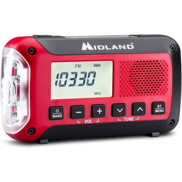Nödradio - Midland - ER250 BT - Bluetooth - Powerbank - Väderbeständig