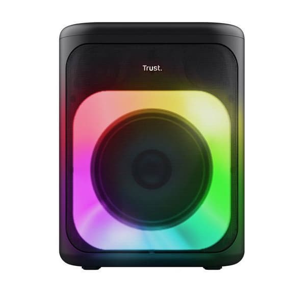 Trust Azura Bluetooth Högtalare 100W, Trådlös LED RGB, IPX4 Högtalare Batteri 11 Timmar Mikrofon Karaoke