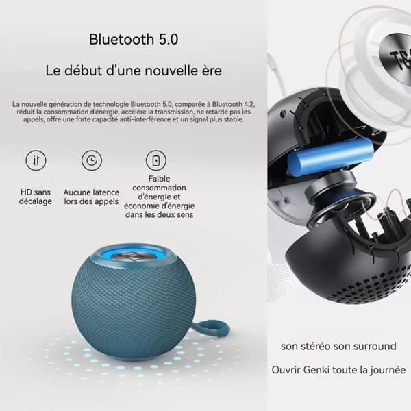 Mini högtalare INN® 3 timmar speltid 10 meter effektiv räckvidd bärbar bluetooth-högtalare ansluten bluetooth-högtalare