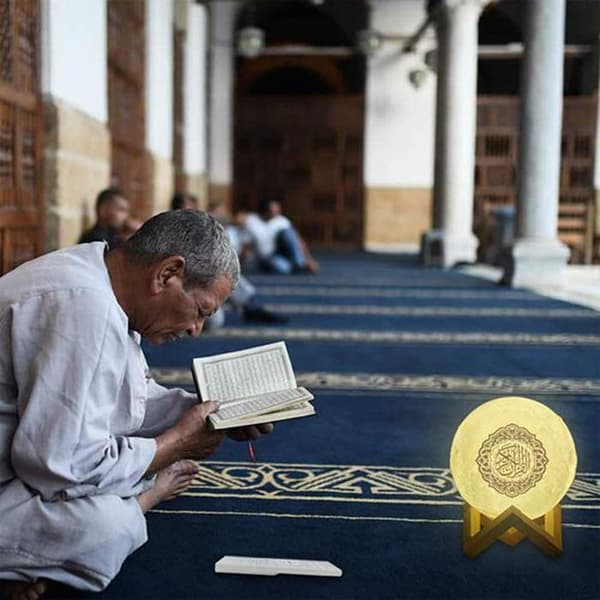 Enceinte Bluetooth Coran TD® 16 Färger med fjärrkontroll Nattlampa LED Bärbar Högtalare Islamisk Muslimsk FM Radio