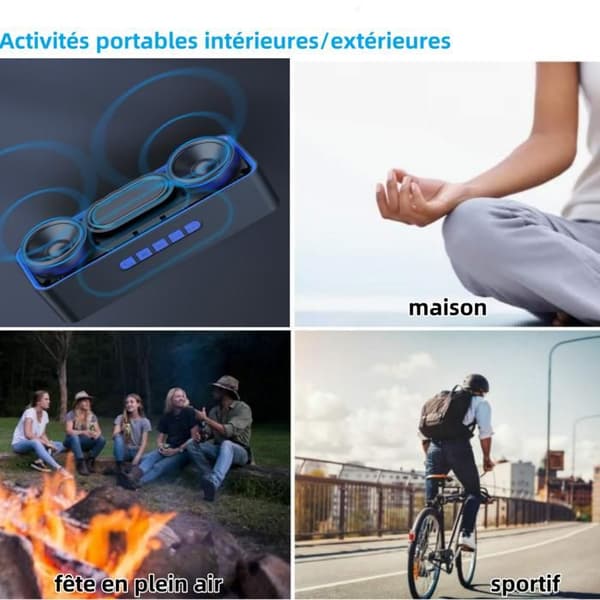 I® Bärbar trådlös Bluetooth-högtalare, Subway Bluetooth Box Bärbar högtalare för PC, Mobiltelefon/Multi-Media Card S