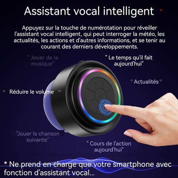 Bluetooth-högtalare - HÖGTEKNOLOGI & VÄLBEFINDANDE - Vattentålig - 3W - Handsfree - Nivå 7