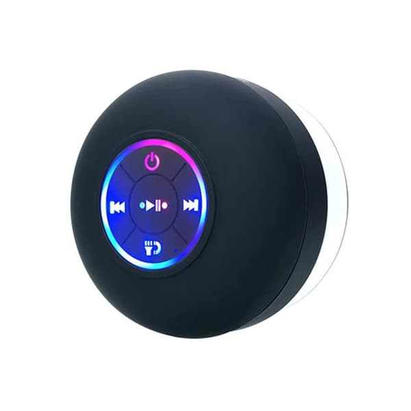 TD® Mini bluetooth-högtalare, badrumssugkoppshögtalare vattentät violett trådlös handsfree