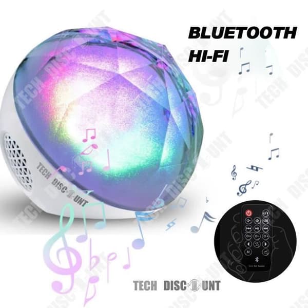 TD®-högtalare bollen spot scenhögtalare Bluetooth bärbar vattentät lampa ström fjärrkontroll telefon enhet USB musik