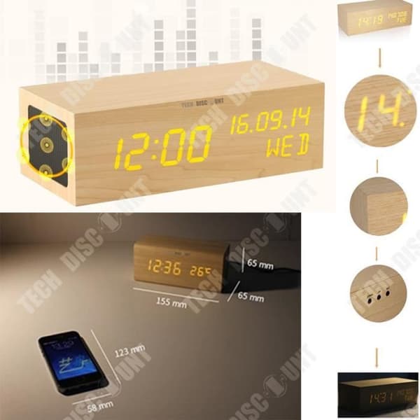 TD® Bluetooth-högtalare pc väckarklocka bilar trådlös USB-högtalare bärbar högeffekt handsfree musik autonomi högtalare