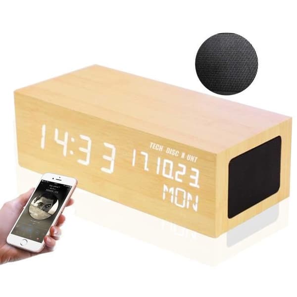 TD® Bluetooth-högtalare pc väckarklocka bilar trådlös USB-högtalare bärbar högeffekt handsfree musik autonomi högtalare