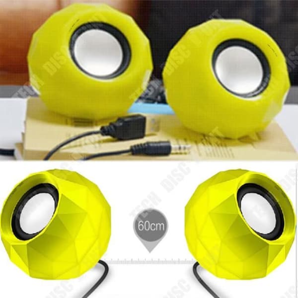 TD® Multimedia Speaker trådbunden USB-gränssnittskabel med lätt ljudbox minifrekvens musik firande högtalarljud f