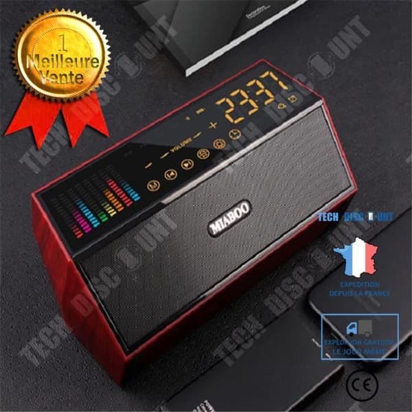 TD® MIABOO Dual Speaker Trådlös Bluetooth-högtalare FM-radiostöd AUX TF Audio 702