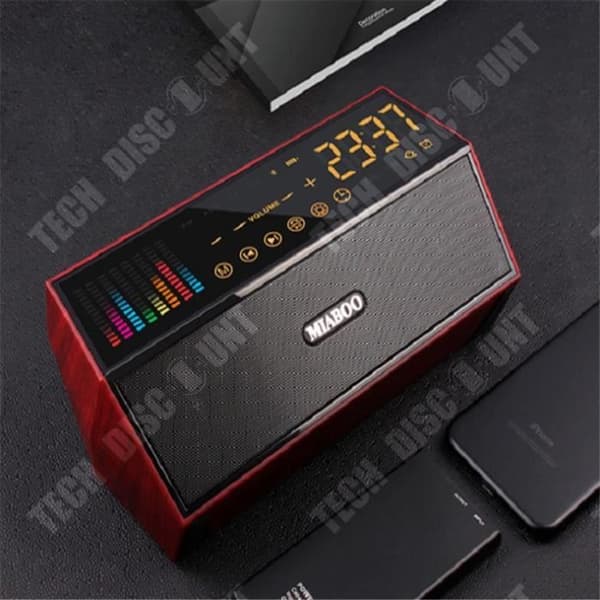 TD® MIABOO Dual Speaker Trådlös Bluetooth-högtalare FM-radiostöd AUX TF Audio 702