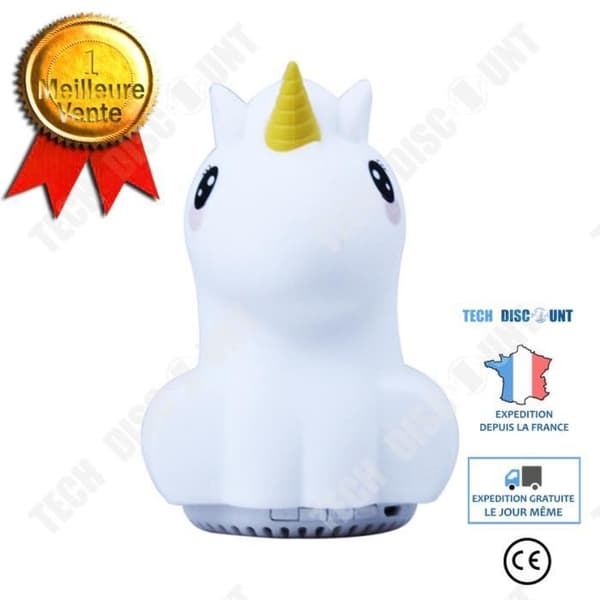 TD® Unicorn taktil silikon nattlampa, bärbar flerfärgad sänglampa, dekoration för barn- och babyrum, laddningsbar led - Med