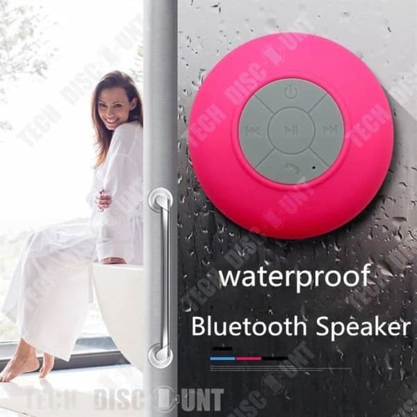 TD® Högtalarhögtalare Bluetooth-telefon sugkopp bärbar vattentät musikdator vattentät badrumsström praktiskt