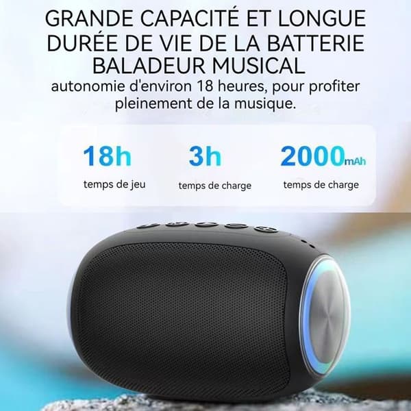 TD® minihögtalare 10 timmars speltid 10 meter effektivt avstånd Bärbar Bluetooth-högtalare bluetooth-ansluten högtalare