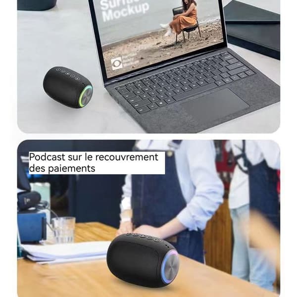 TD® minihögtalare 10 timmars speltid 10 meter effektivt avstånd Bärbar Bluetooth-högtalare bluetooth-ansluten högtalare