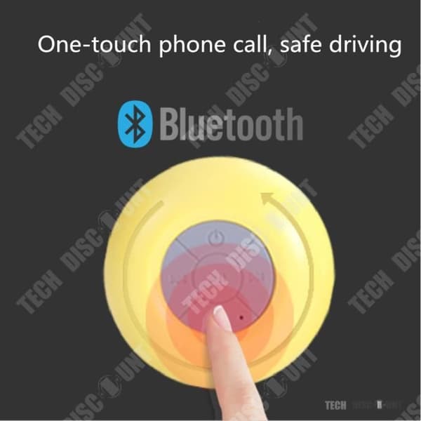 85*85*45MM TD® Bluetooth-högtalare med sugkopp Vattentät