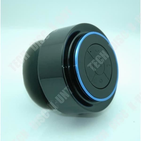 TD® Bluetooth-högtalare Bärbara högtalare Dator Bluetooth-högtalare Mini Subwoofer-svart vattentät högtalare med sugkopp