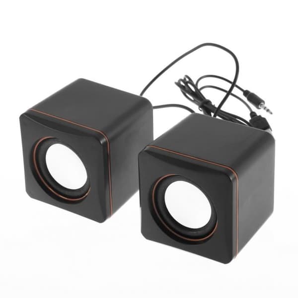 Mini USB Bärbar Audio Musikspelare Högtalare för iPhone iPad Bärbar MP3, PC, Svart