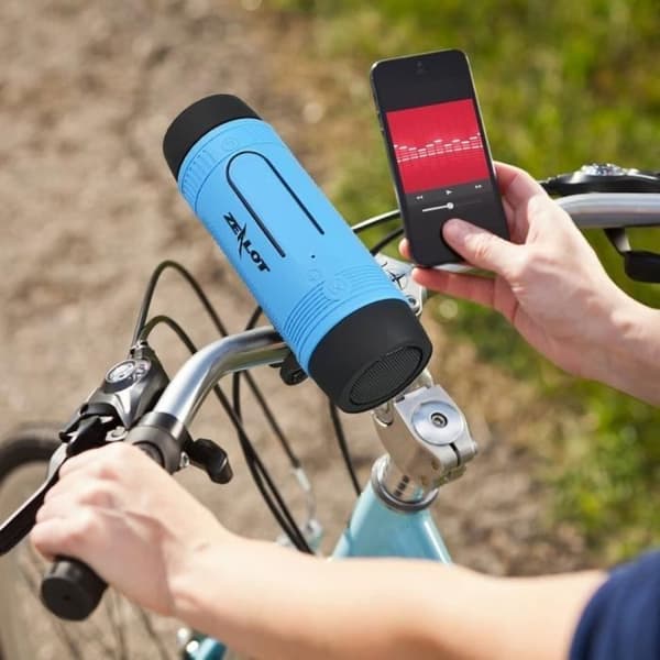 S1 trådlös Bluetooth-högtalare Power Bank Uppladdningsbar bärbar subwoofer med LED-ljus för utomhussport + cyklar