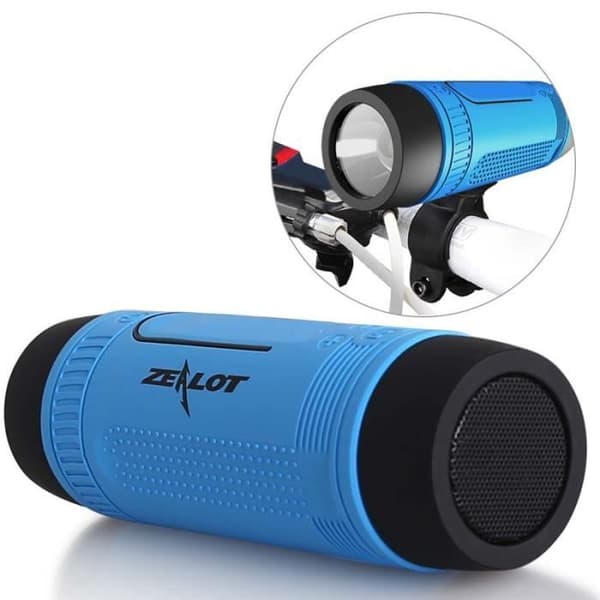 S1 trådlös Bluetooth-högtalare Power Bank Uppladdningsbar bärbar subwoofer med LED-ljus för utomhussport + cyklar