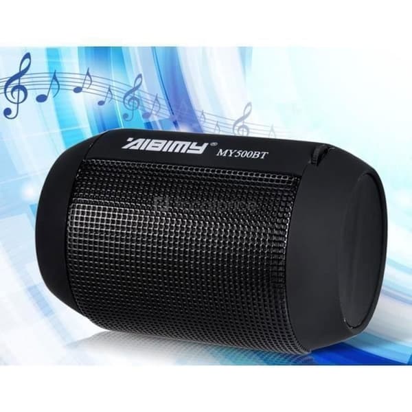 Bluetooth-högtalare - AIBIMY - MY500BT - Integrerade lysdioder - Minneskort - USB-nyckel - Svart