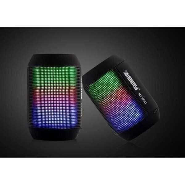 Bluetooth-högtalare - AIBIMY - MY500BT - Integrerade lysdioder - Minneskort - USB-nyckel - Svart