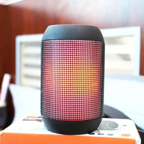 LED trådlös Bluetooth-högtalare Minneskort / USB-nyckel / Aux-ingång - Svart