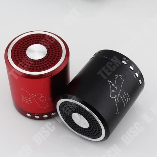 TD® Bluetooth-högtalare Mini Bärbar Trådlös LED TF-kortspelare USB Stereo FM-radio för bärbar telefon