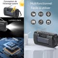 Miniatyrbild 3 av 4: Bluetooth-högtalare - TechDiscount - Solar - Bärbar - FM-radio - 5W