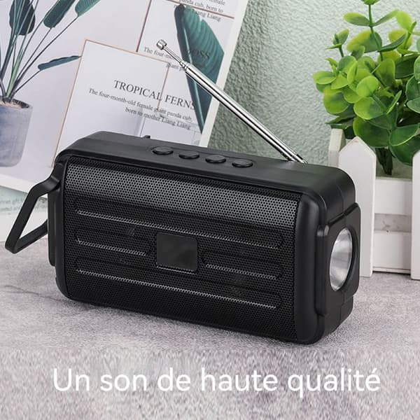 Bluetooth-högtalare - TechDiscount - Solar - Bärbar - FM-radio - 5W