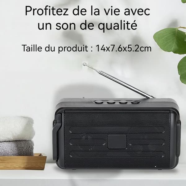 Bluetooth-högtalare - TechDiscount - Solar - Bärbar - FM-radio - 5W