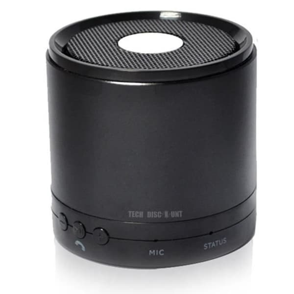 TD® Black portabel cylindrisk trådlös högtalare mini portabel bluetooth-högtalare, ljud PA-musikhögtalare ljudpresent