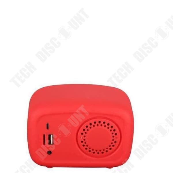 TD® S606 Bluetooth trådlös högtalare mode hem mini retro liten högtalare tyg broderi tvåfärgad högtalare röd