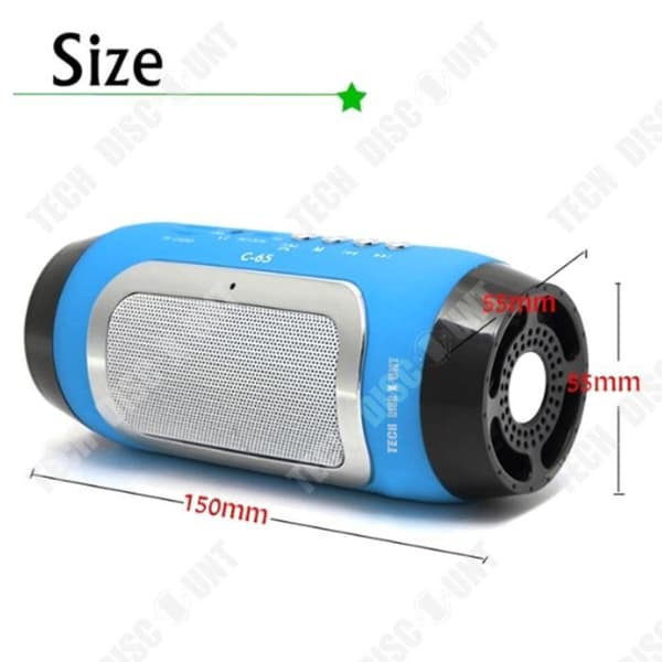 TD® Vattentät Bluetooth-högtalare Bärbar Trådlös Bil Vattentät Högtalare Minimikrofon MP3-spelare Svart Vit Kraftfull